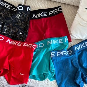 Nike Dri-fit shorts- Red, Teal, Blue, Black